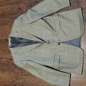Burberry Suit Jacket 42R Wool/Silk Model T Kensington